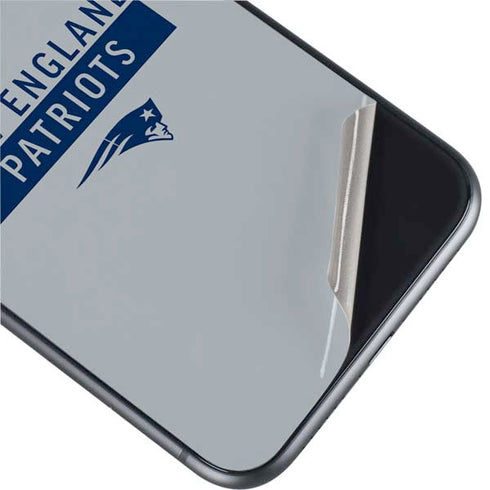 NFL New England Patriots Grey Performance Series iPhone 11 Skin